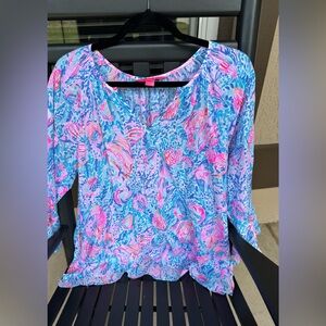Lilly Pulitzer treasure trove top size large new without tag